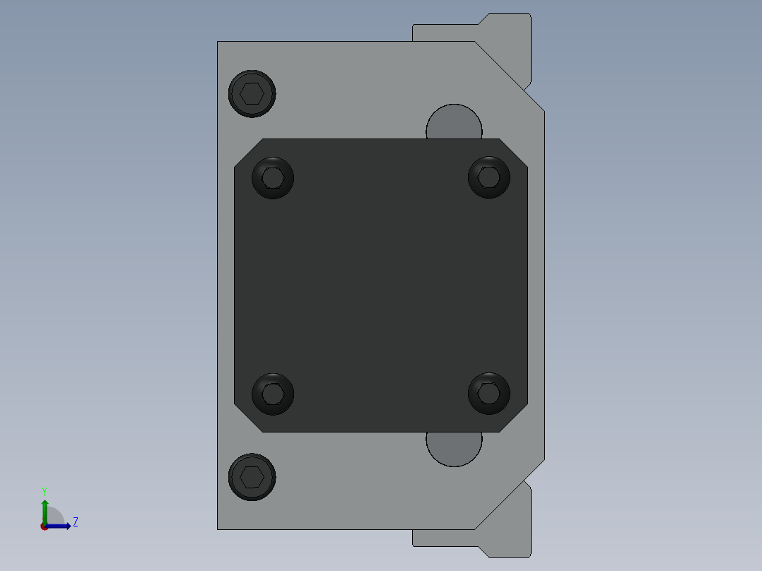 滚珠丝杆 直线模组 机械素材3D图纸自动化设备solidworks模型左视图