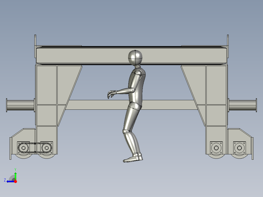 颗粒车模型图右视图