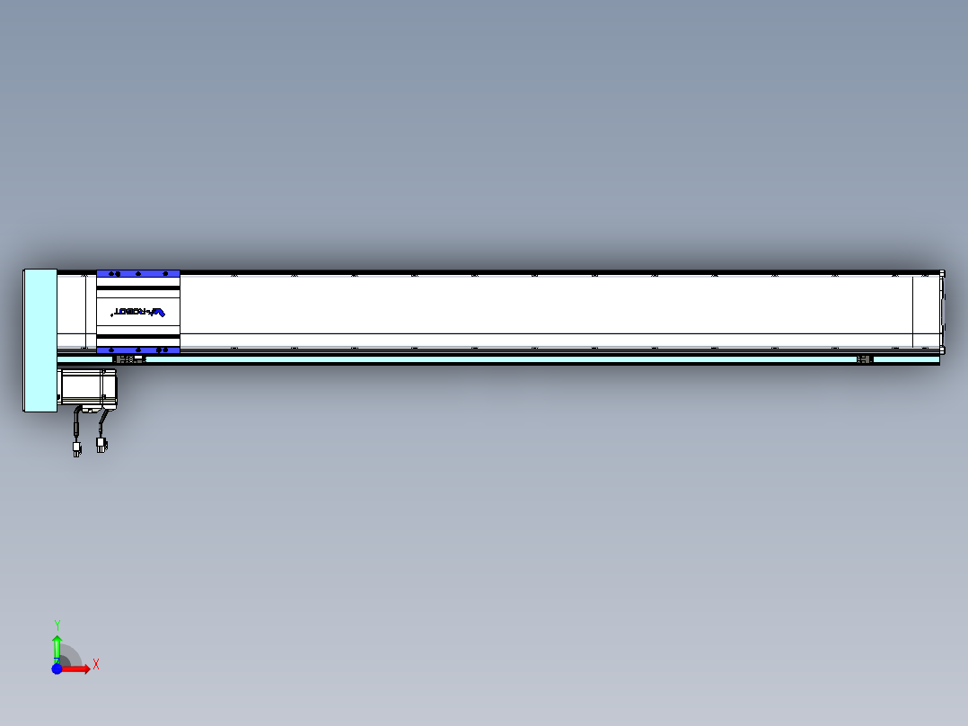 VF丝杆传动-一般环境VF14-Lxx-C-S1200-BL-ZP40-C3前视图