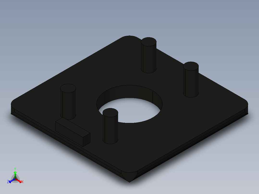 型材-BR 45X45 COVER CAP WITH HOLE KJN523442