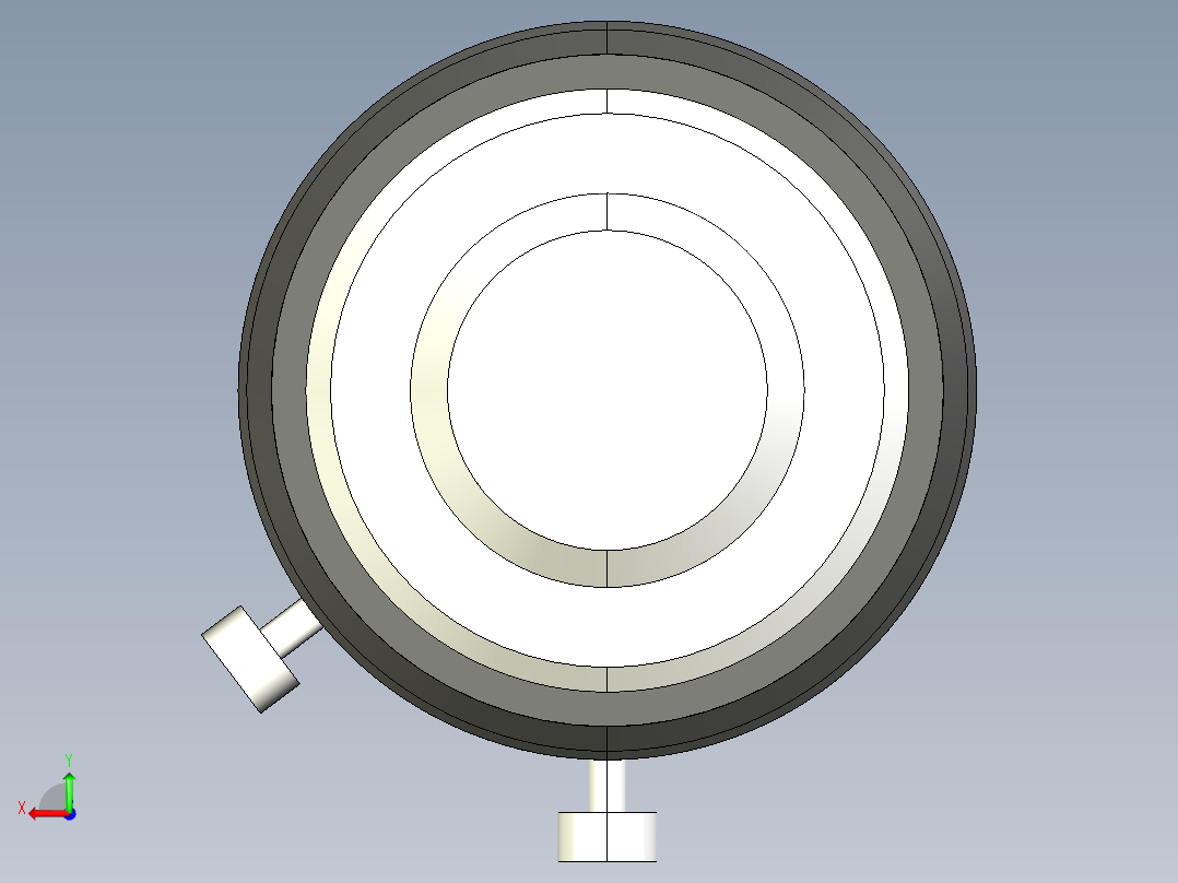 基恩士CV-L16_kc图纸模型后视图