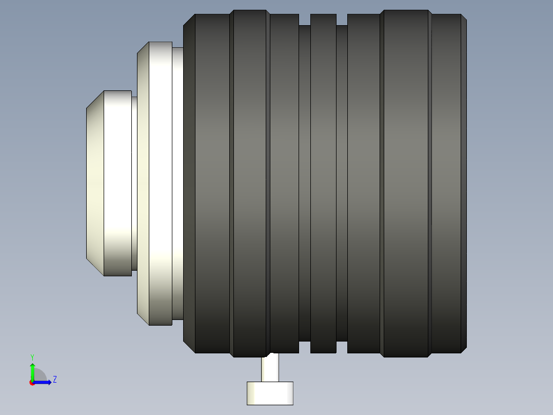 基恩士CV-L16_kc图纸模型左视图