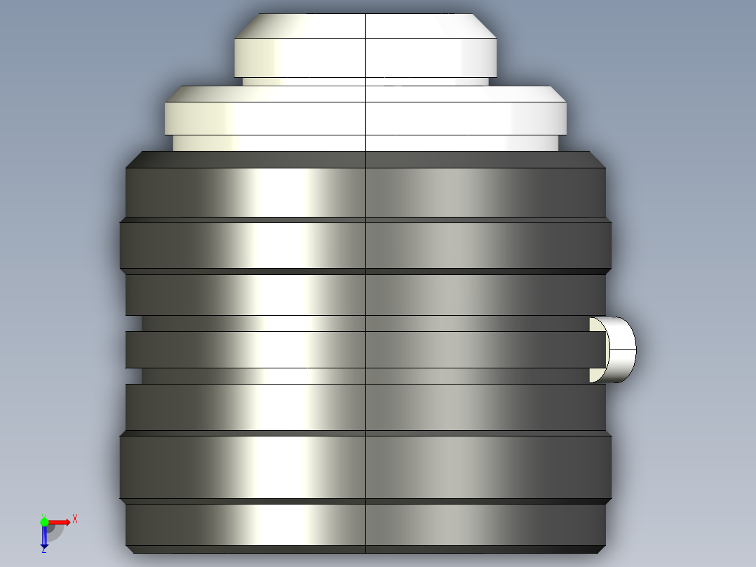基恩士CV-L16_kc图纸模型俯视图
