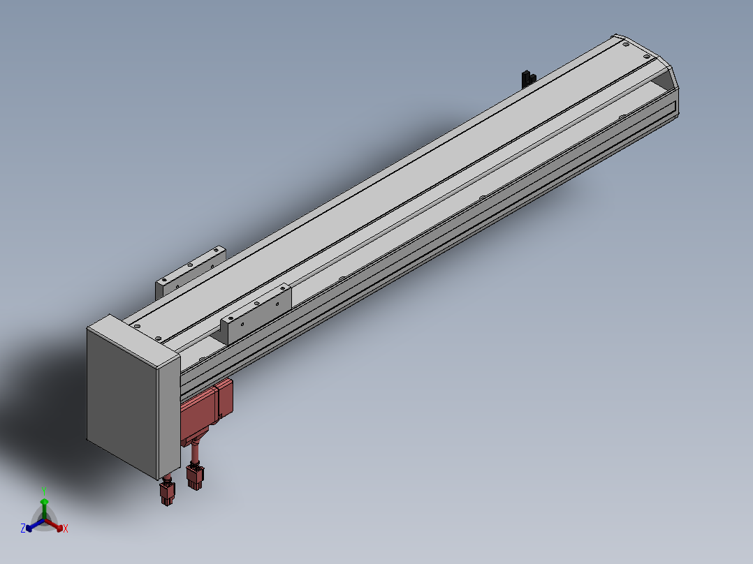 精密模组MY120-T10-500L-BM-P20B-C4-C正等轴测图