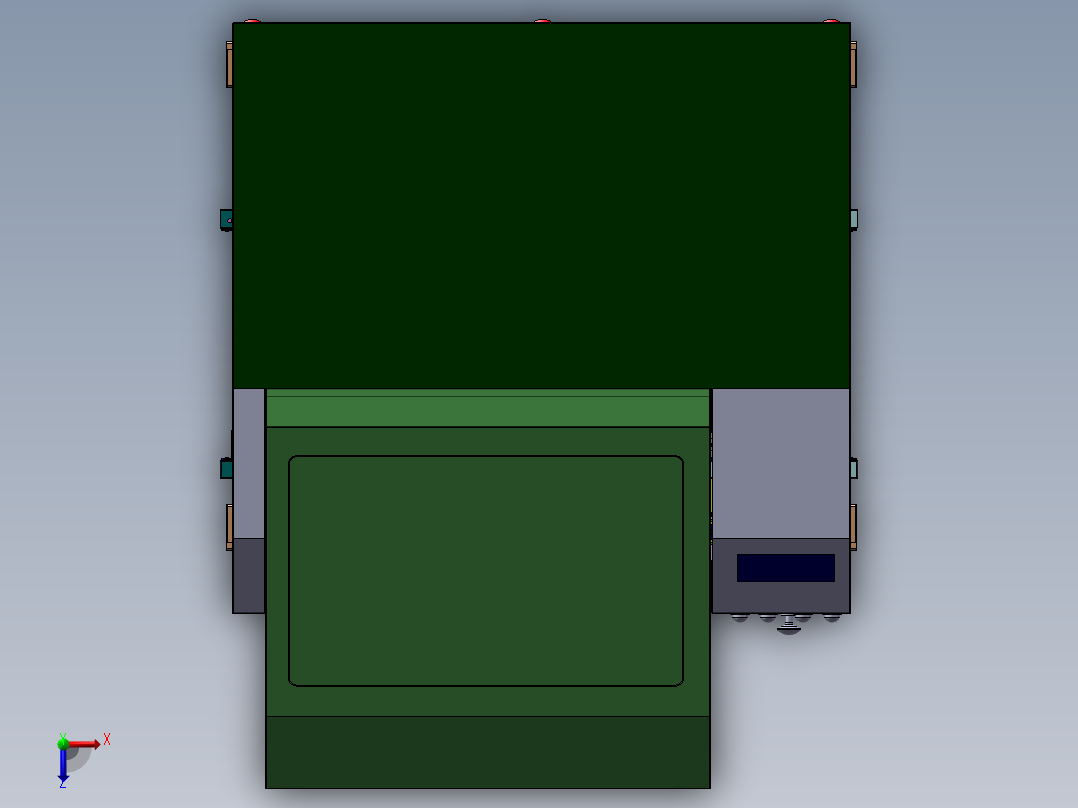 日本企业涂布机俯视图