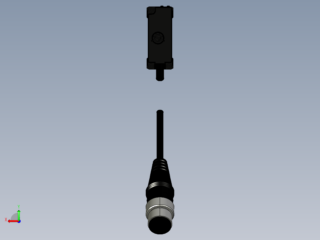 基恩士PZ-G51EN_G51EP_T_kc图纸模型后视图