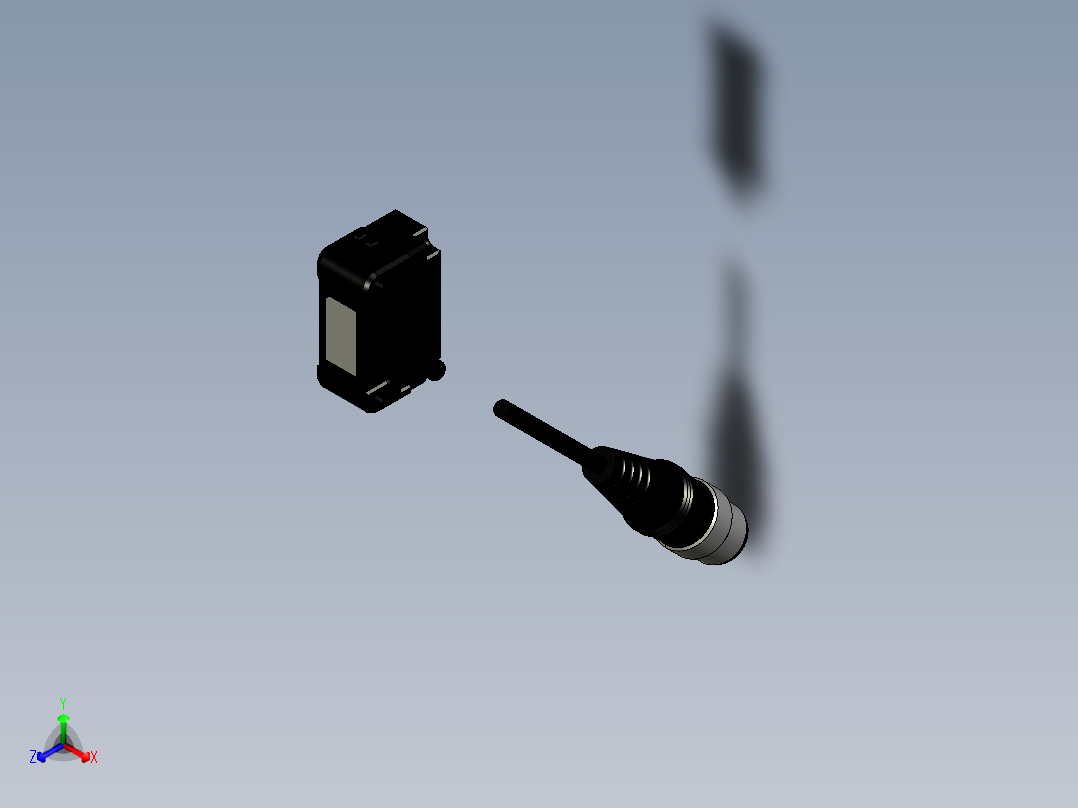 基恩士PZ-G51EN_G51EP_T_kc图纸模型正等轴测图