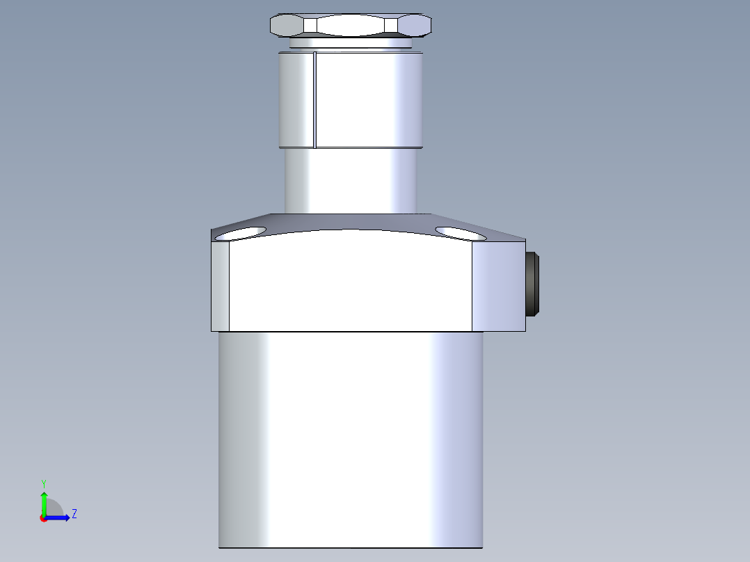 KOSMEKLG0900-CR-Y60多系列多零件图纸模型左视图