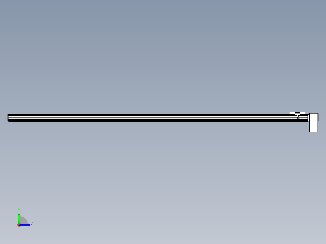 同步带全封闭直线模组TPA-HCB-105D-90-L2150-LP-C-P20-N3左视图