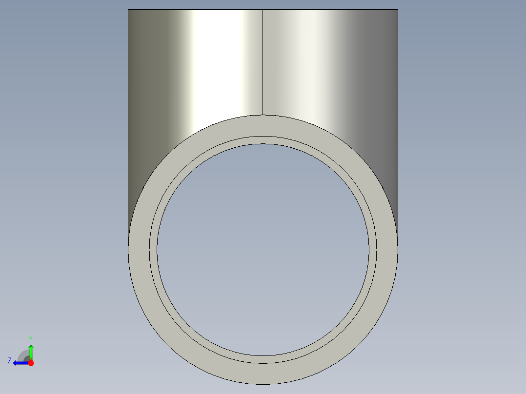 船舶管路系统SeaCor_Tee_SxSxS_37J101030_3in右视图