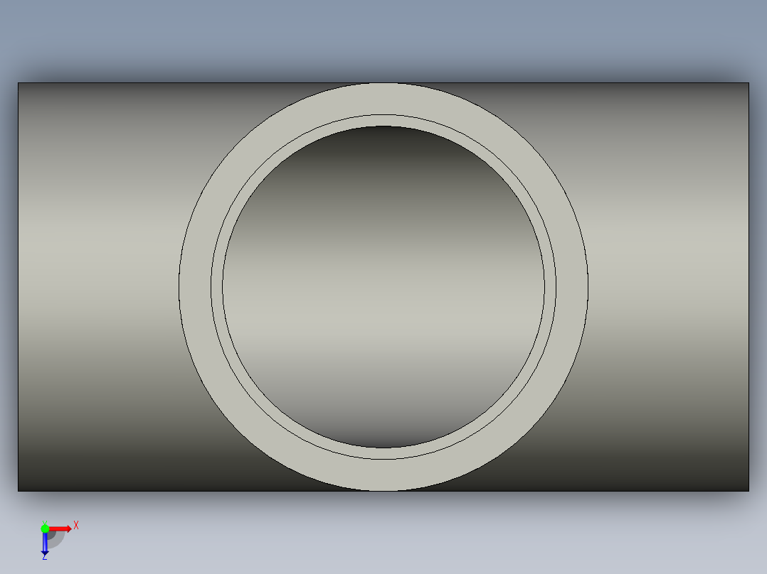 船舶管路系统SeaCor_Tee_SxSxS_37J101030_3in俯视图