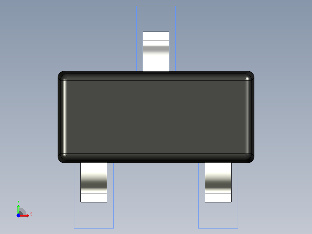 分立半导体元件封装-TO-236AB前视图
