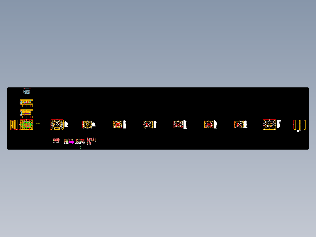 托架冲孔成型模