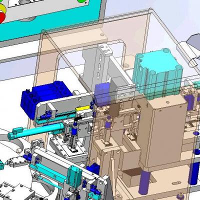 自动化转盘式五金件组装机 3D模型