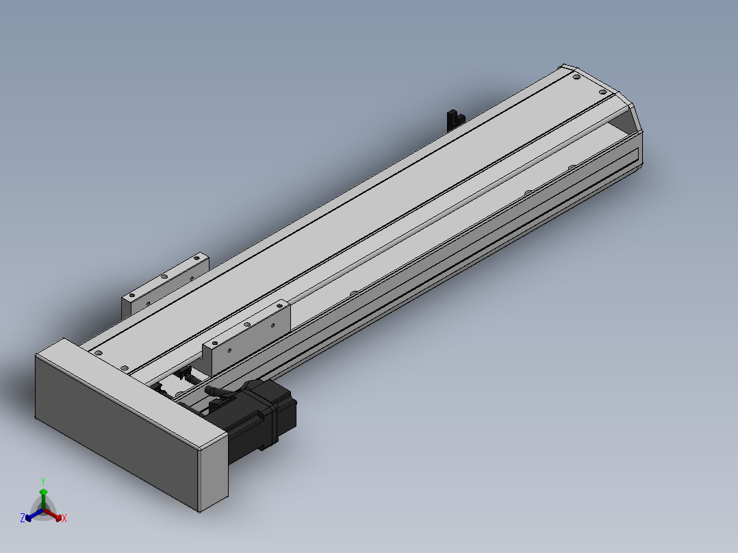 精密模组MY120-T10-350L-BL-P10B-C4-C正等轴测图