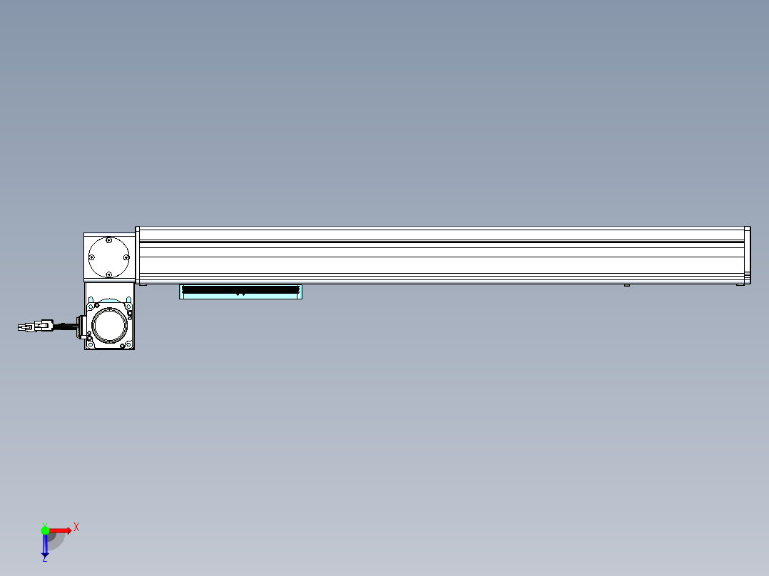 威洛博VBC同步带传动一无尘环境VBC14-L45-S500-BLU-ZP40-C3俯视图