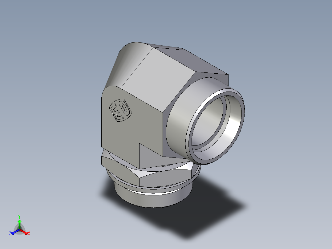 卡套式工业通用硬管接头EO_Adjustable_Locknut_elbow_WEE35LMOMDCF