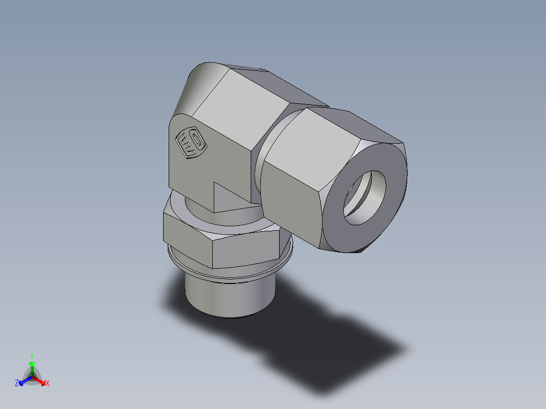 卡套式工业通用硬管接头EO_Adjustable_Locknut_elbow_WEE12ZSMORCF