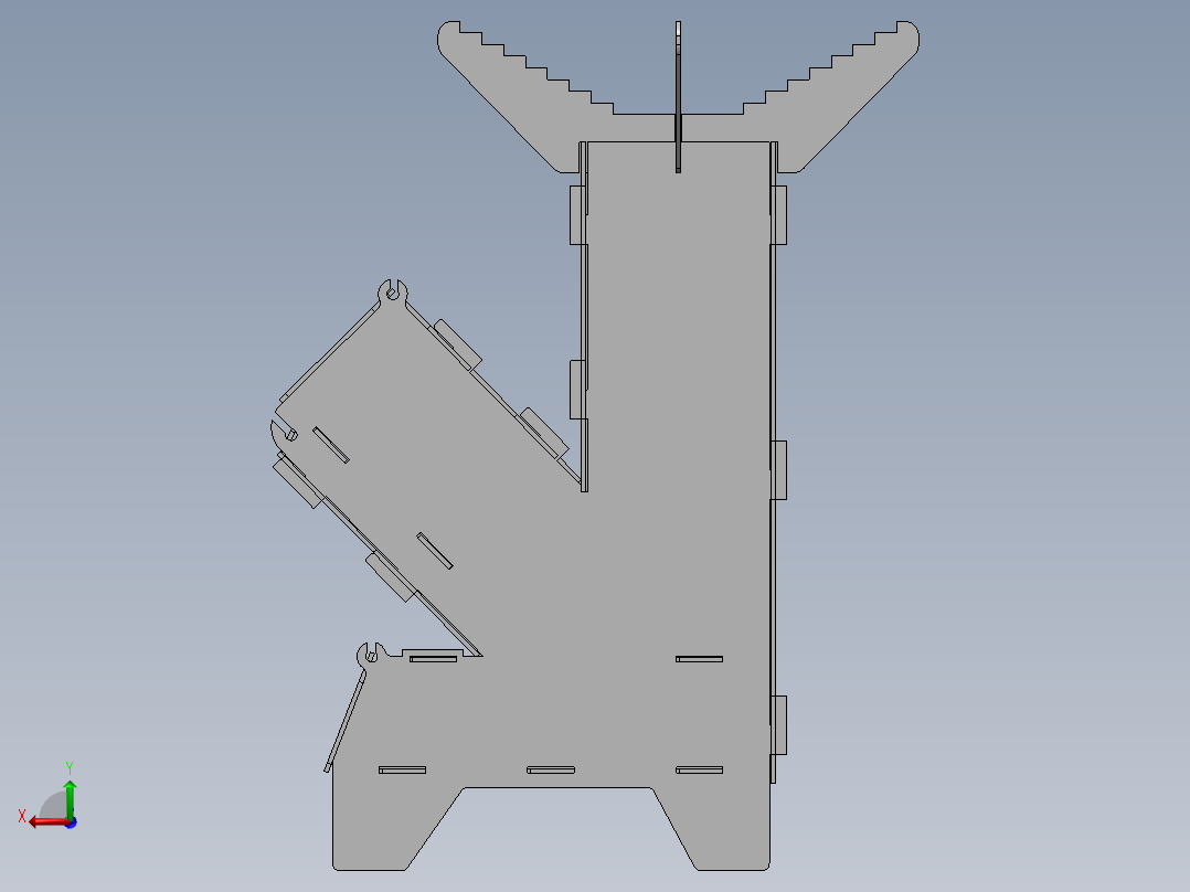 -双头双轮涡后视图
