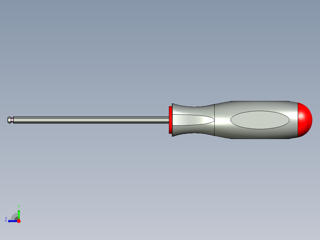 2.5mm 球头六角螺丝刀--sw stp右视图