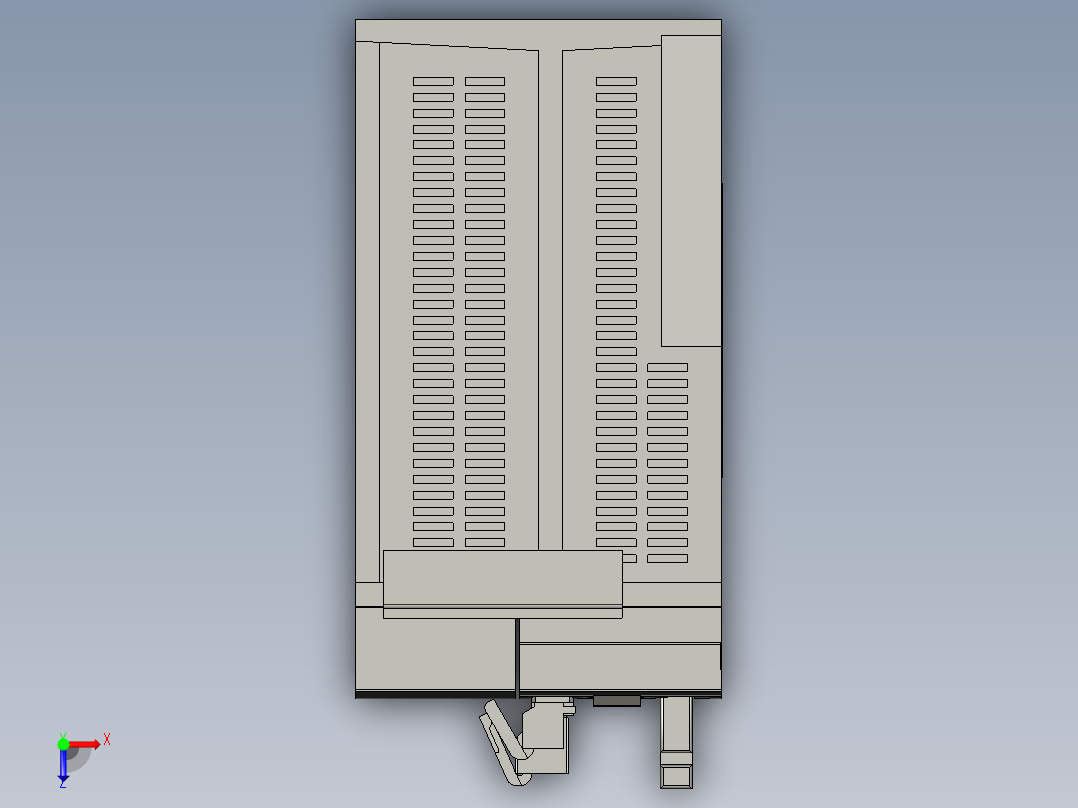 MDDKT3420E伺服马达俯视图