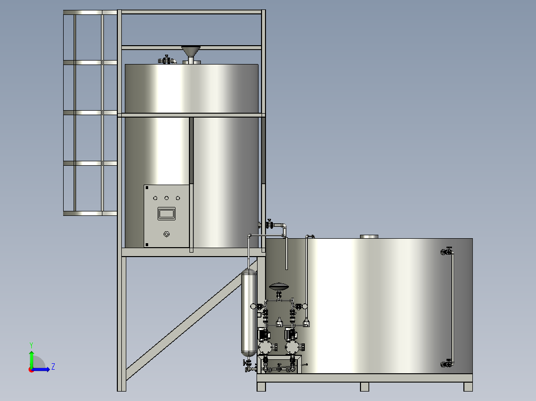 成套计量泵左视图