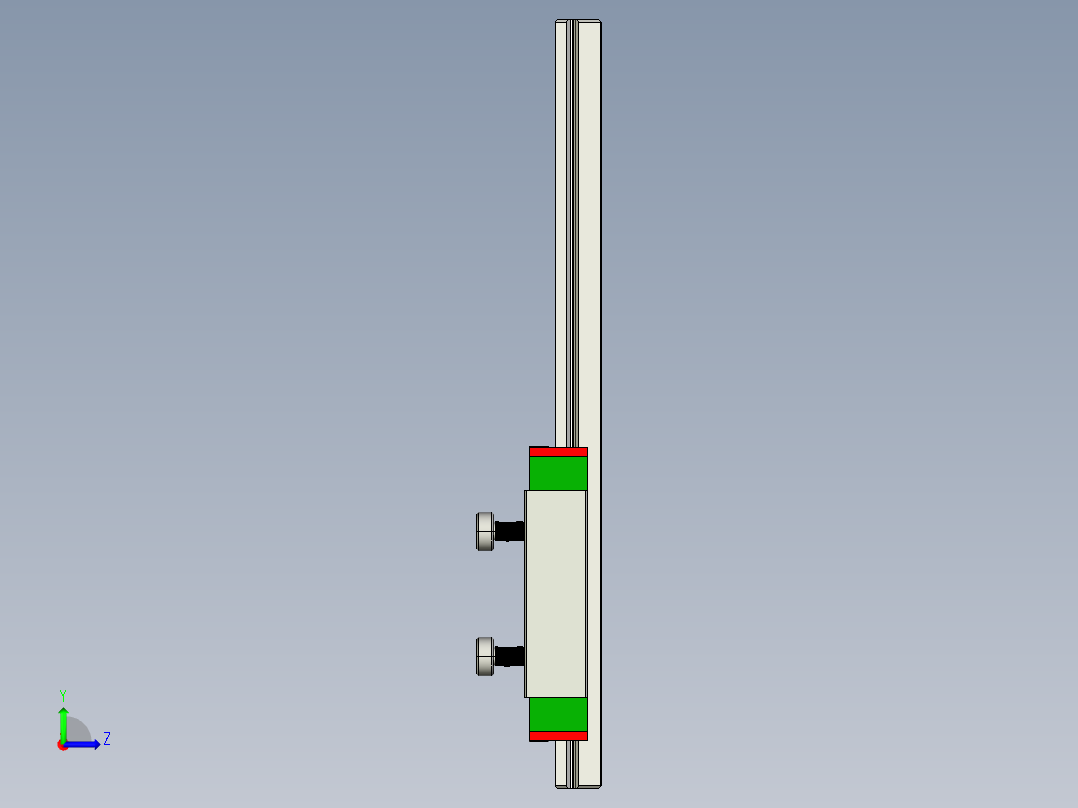 导轨滑块左视图