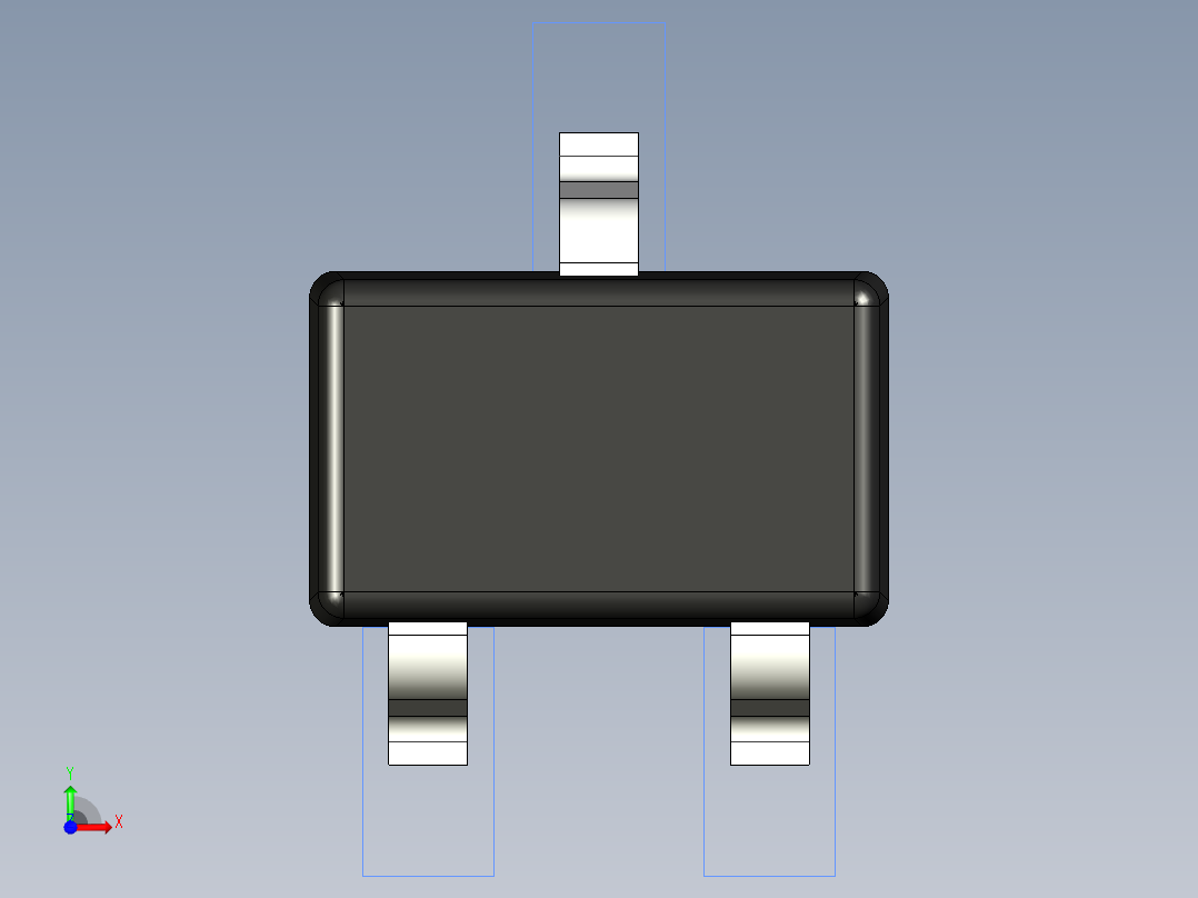 分立半导体元件封装-SC-70前视图