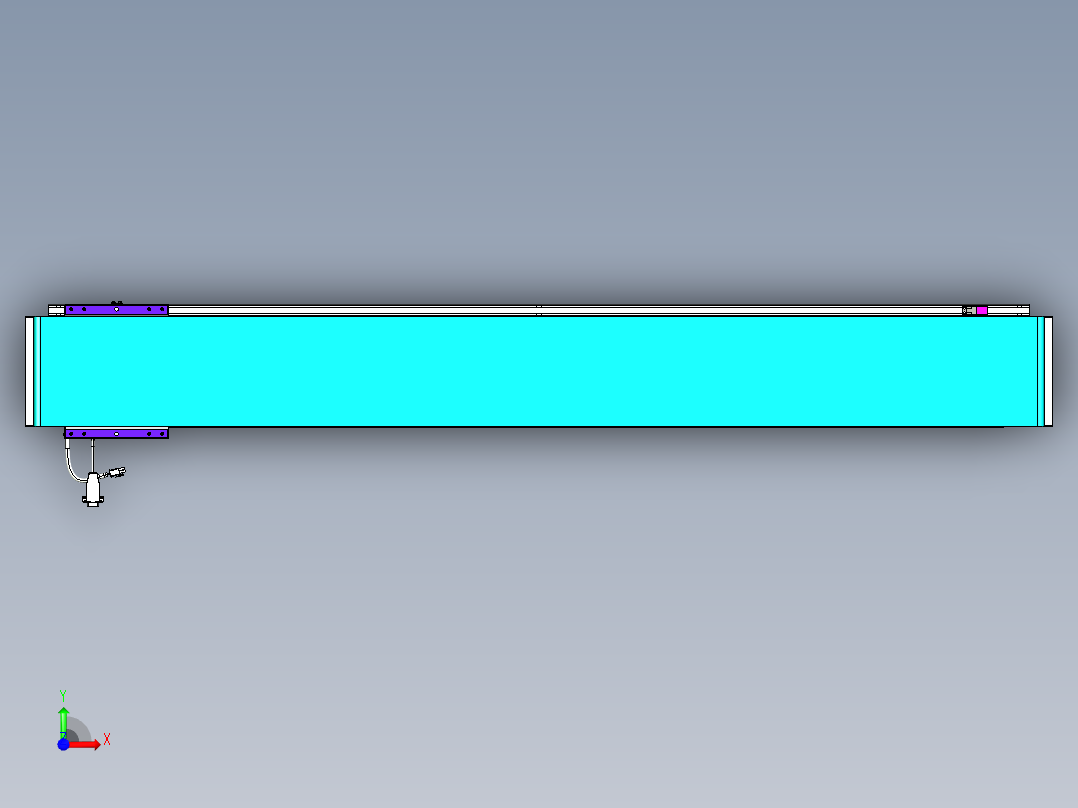 威洛博VL系列直线电机模组-VL17E2-S1300前视图