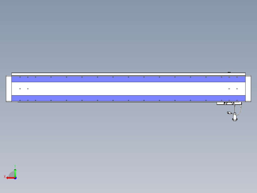 威洛博VL系列直线电机模组-VL17E2-S1300后视图