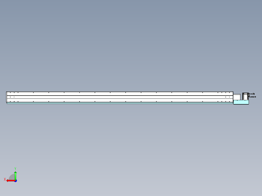 威洛博VBC同步带传动一无尘环境VBC14-L45-S2650-BL-ZP75-C3后视图