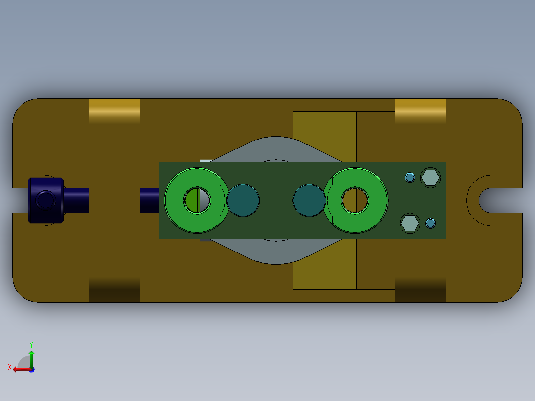 总泵缸体加工工艺及钻φ10.5孔夹具设计【方案3】【含三维】后视图