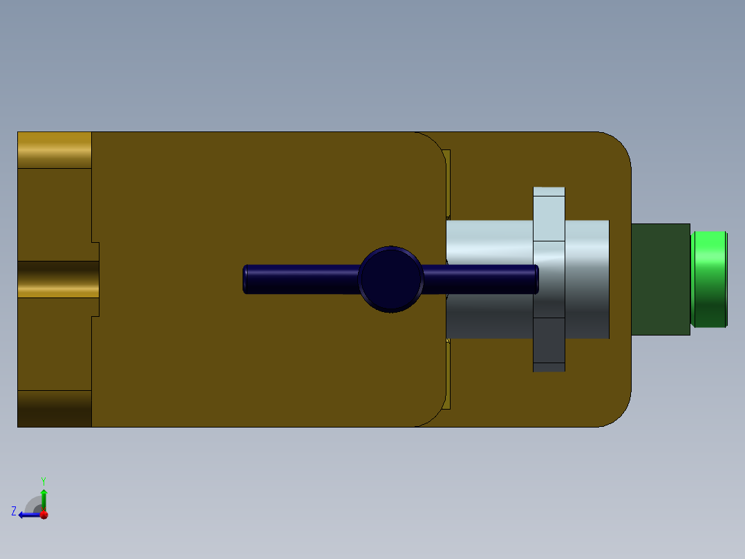 总泵缸体加工工艺及钻φ10.5孔夹具设计【方案3】【含三维】右视图
