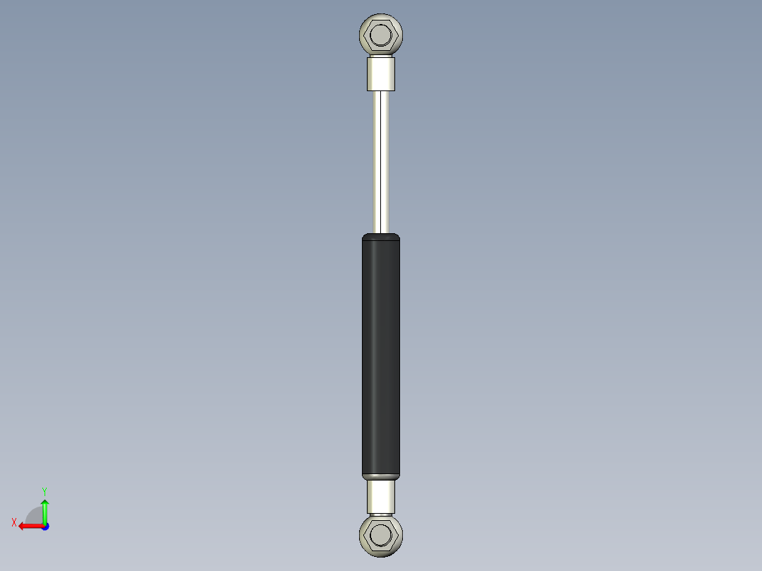 Q气压弹簧B310000018(5KG L185 和尚頭)后视图