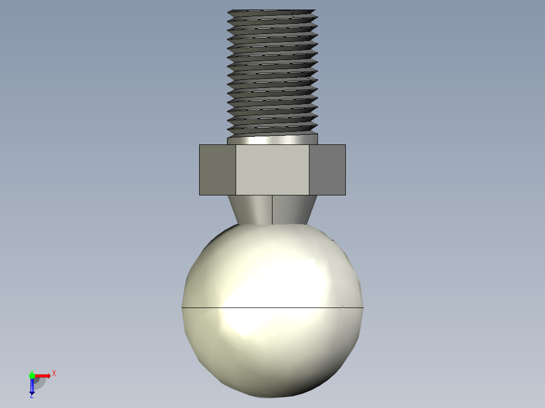 Q气压弹簧B310000018(5KG L185 和尚頭)俯视图