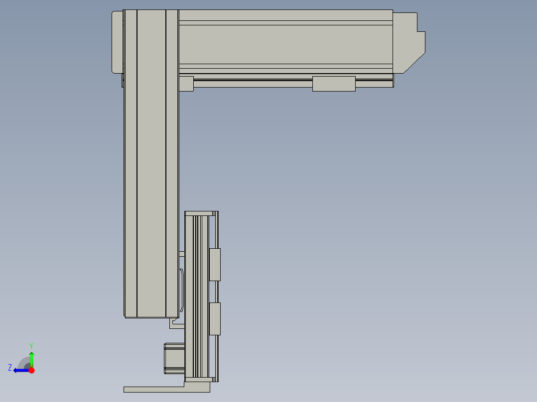 同步带桌面式平台B5331-57步进右视图