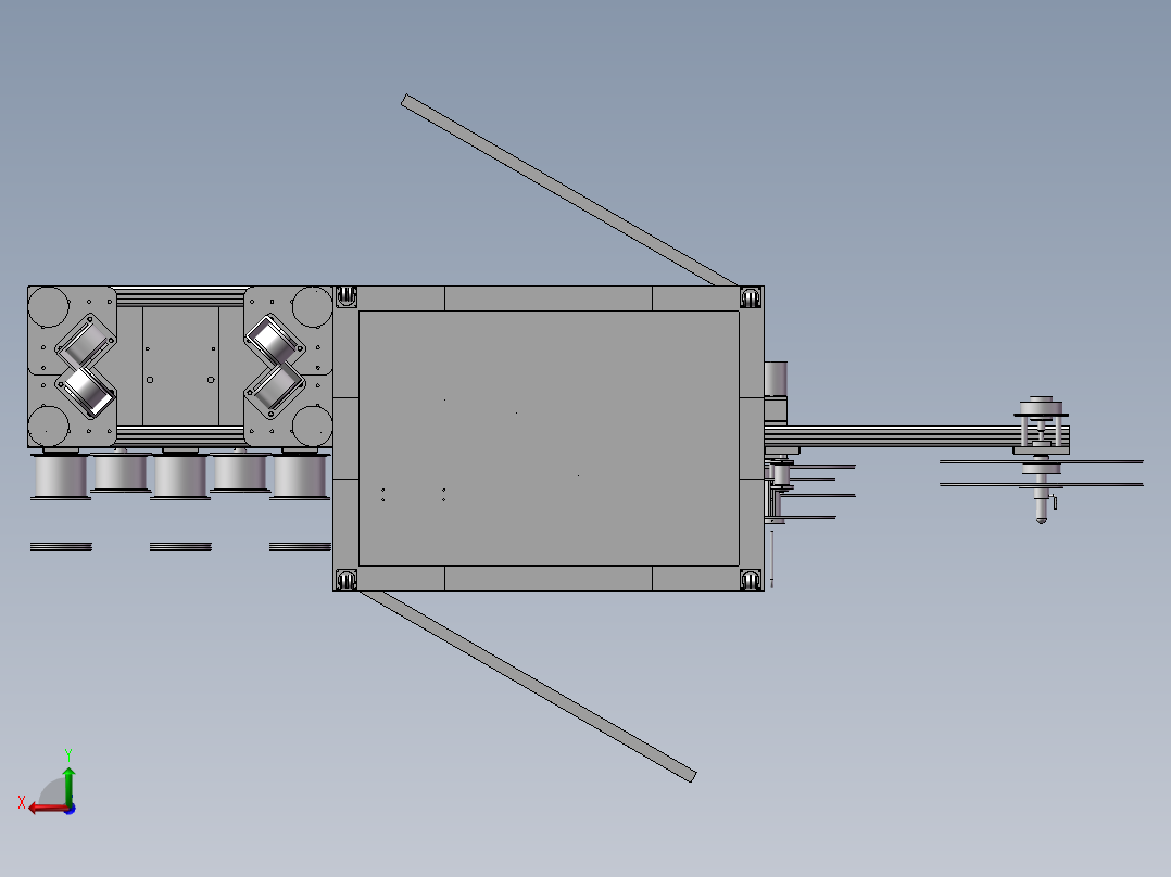 非标自动化贴标贴附机后视图
