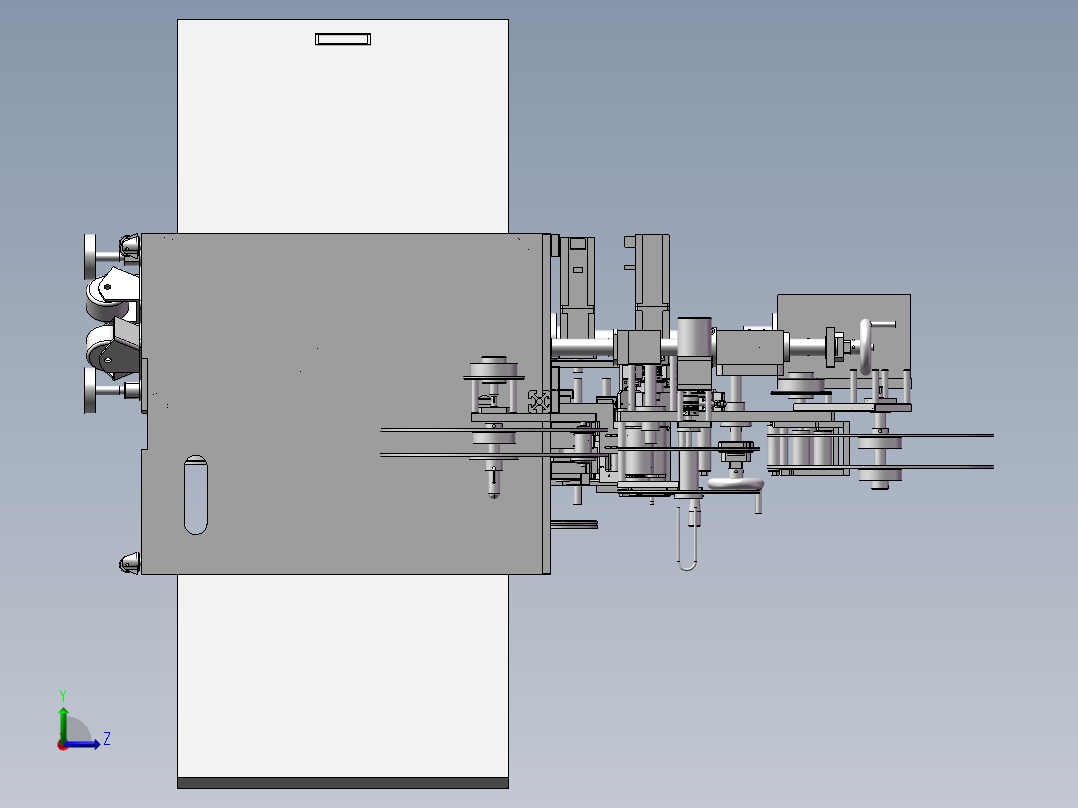 非标自动化贴标贴附机左视图