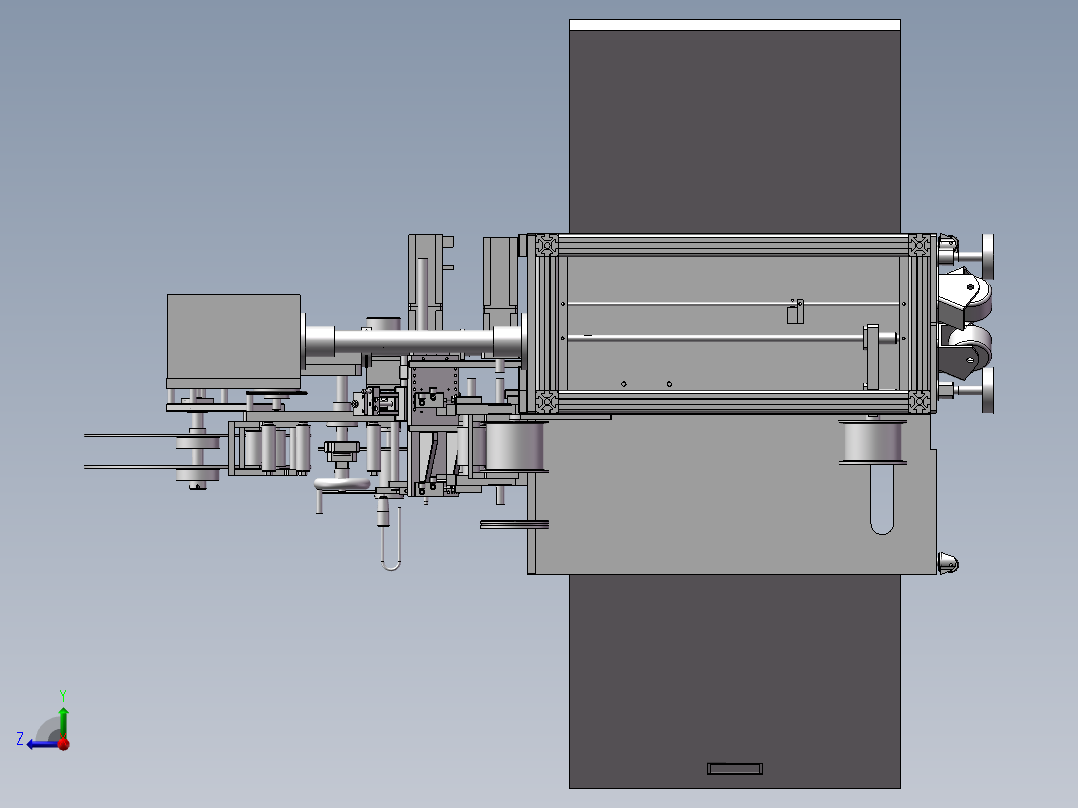 非标自动化贴标贴附机右视图