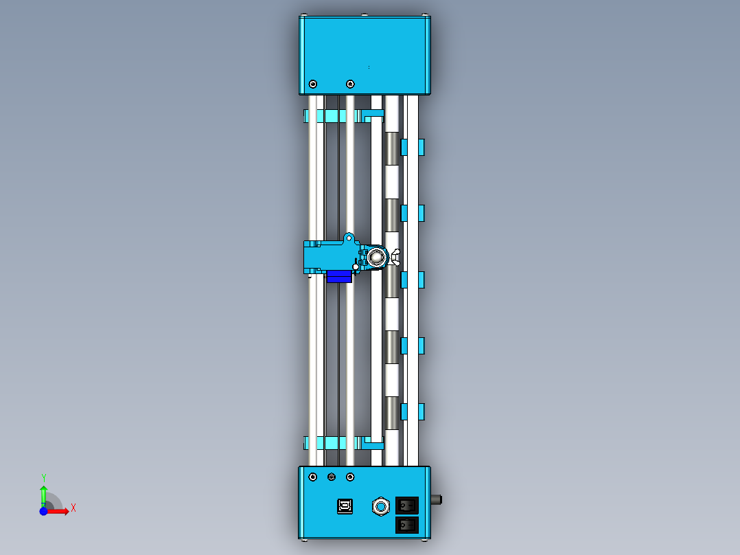 绘制和切割Arduino绘图仪绘图仪前视图