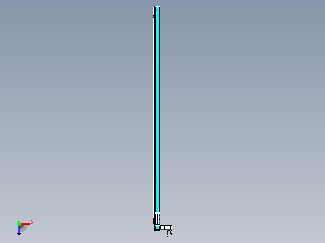 威洛博LB.GB同步带传动--欧规系列LB6A-L130-S2400-BL俯视图