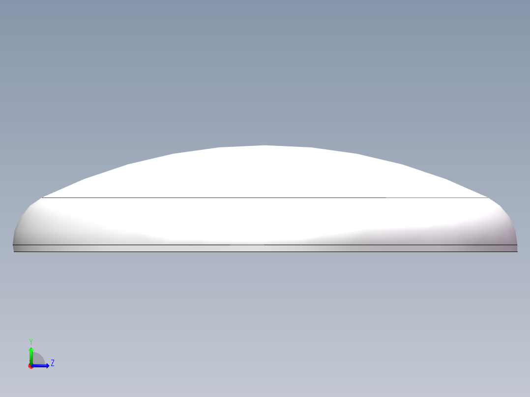 THA碟形封头DN1800左视图