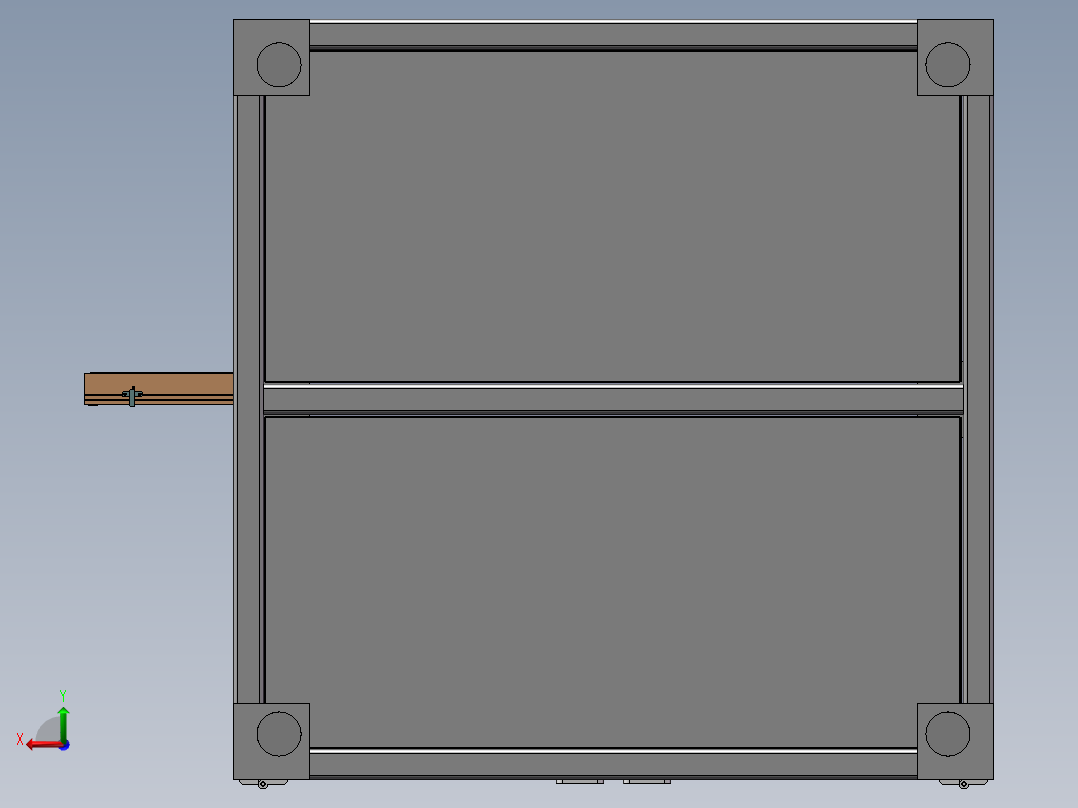分割器浮动平台压装sw21可编辑后视图