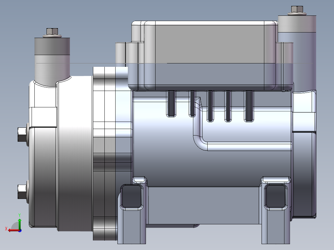 小型涡旋压缩泵sw15可编辑后视图