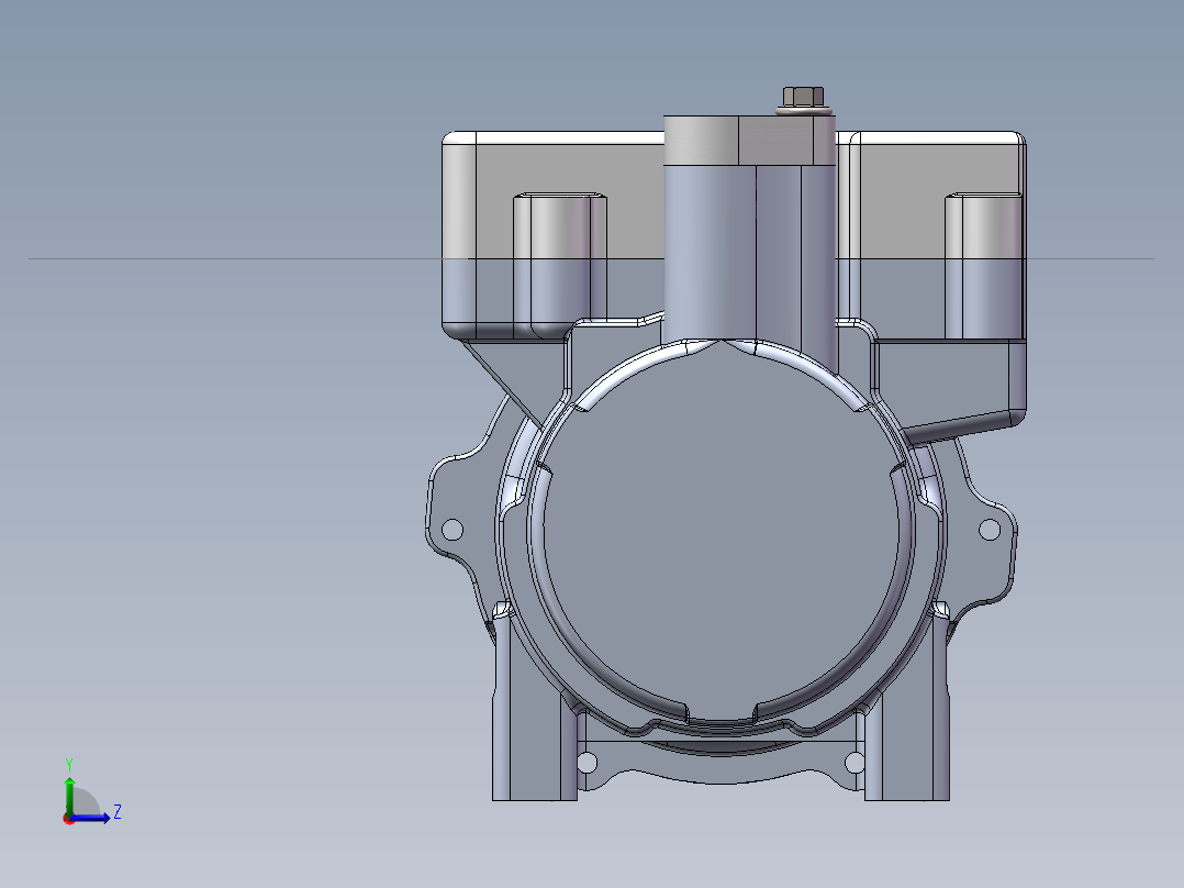 小型涡旋压缩泵sw15可编辑左视图