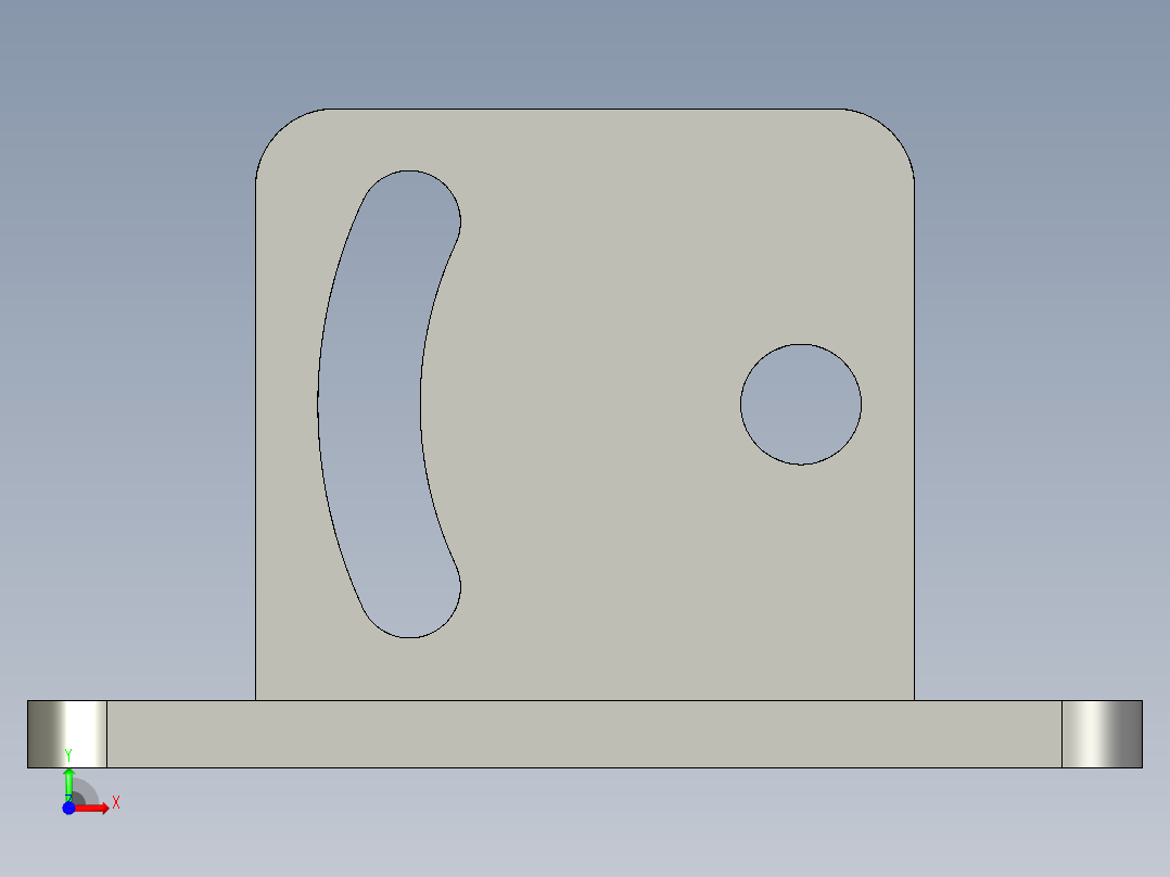 基恩士BL-500bracket_kc图纸模型前视图
