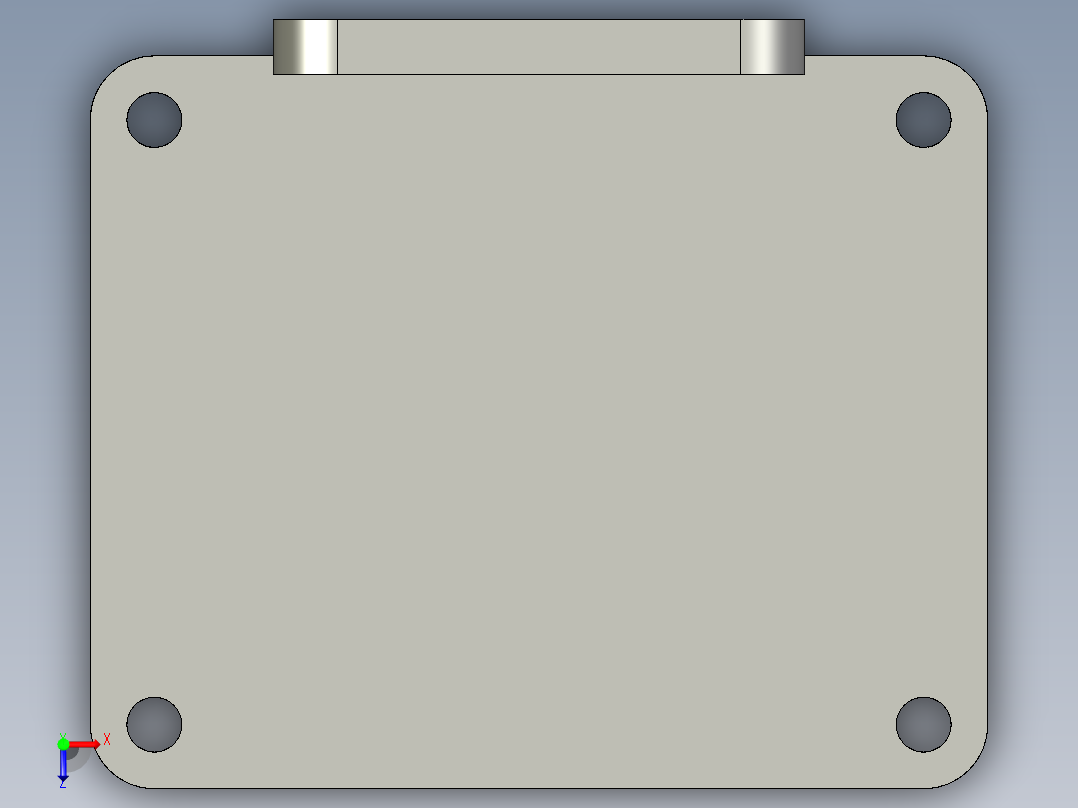 基恩士BL-500bracket_kc图纸模型俯视图