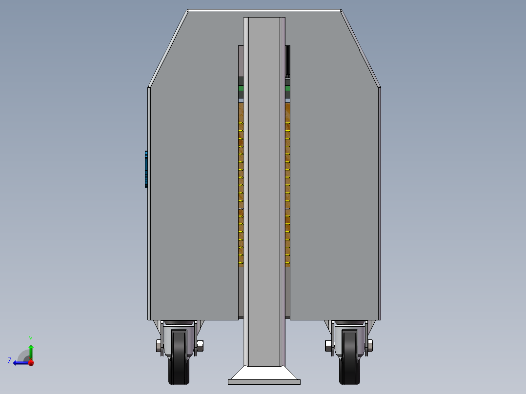 围栏清洗机打包右视图