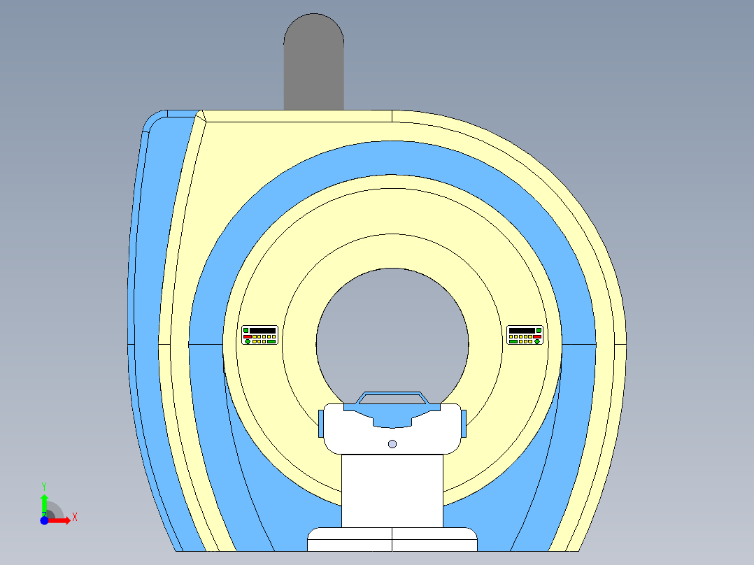 磁共振扫描仪前视图