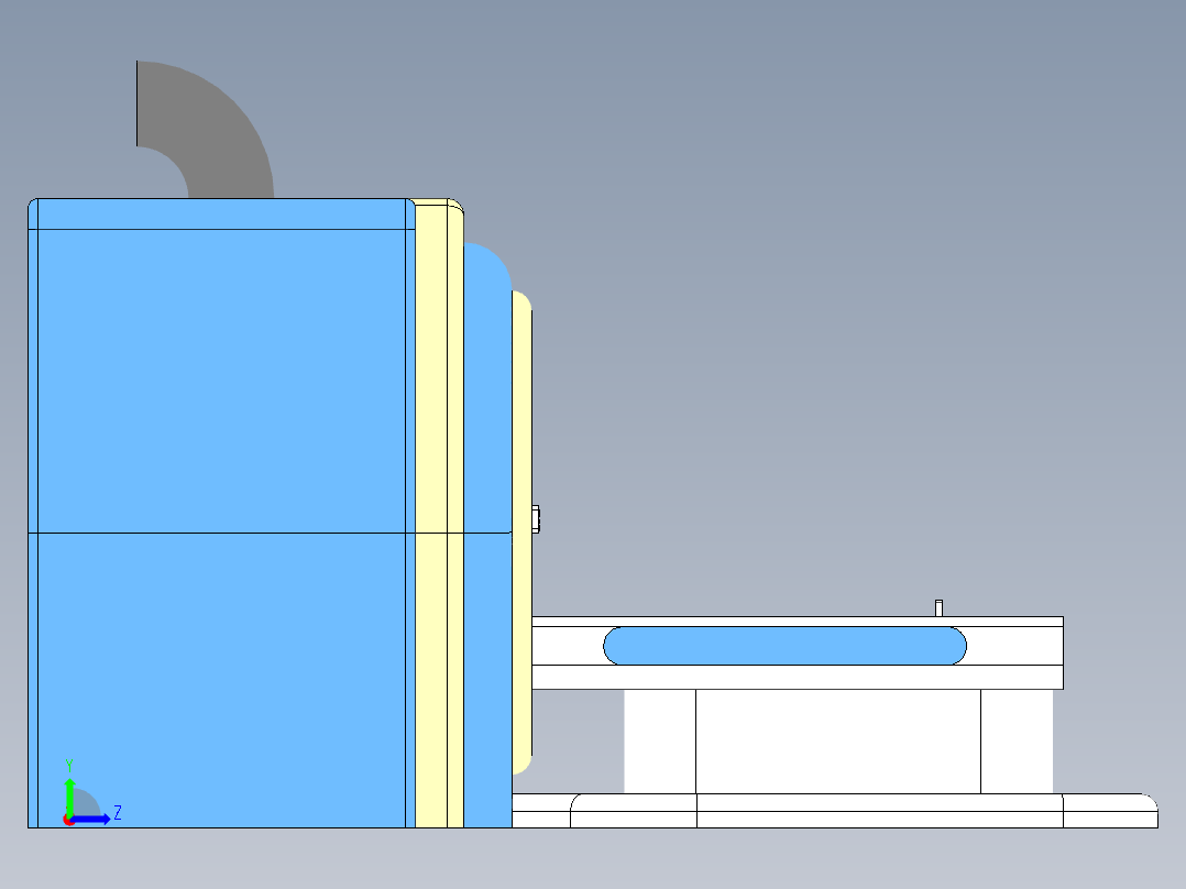 磁共振扫描仪左视图